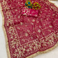 Saree with Maharani Jaal Gota Ribbon Work & Sabhyasachi Lace Border