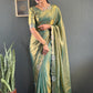 Scalloped Swarovski Silk Saree
