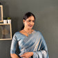 Scalloped Swarovski Silk Saree