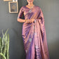 Scalloped Swarovski Silk Saree