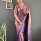 Scalloped Swarovski Silk Saree