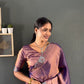 Scalloped Swarovski Silk Saree