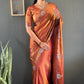 Scalloped Swarovski Silk Saree