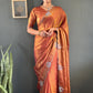 Scalloped Swarovski Silk Saree