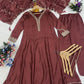 Scalloped Vine Anarkali Set