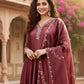 Scalloped Vine Anarkali Set