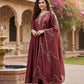 Scalloped Vine Anarkali Set