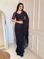 Scarlet Grace Embellished Saree for Festive and Party Wear