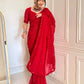 Scarlet Grace Embellished Saree for Festive and Party Wear