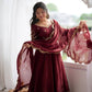 Scarlet Sequin Embroidered Anarkali Set
