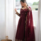 Scarlet Sequin Embroidered Anarkali Set