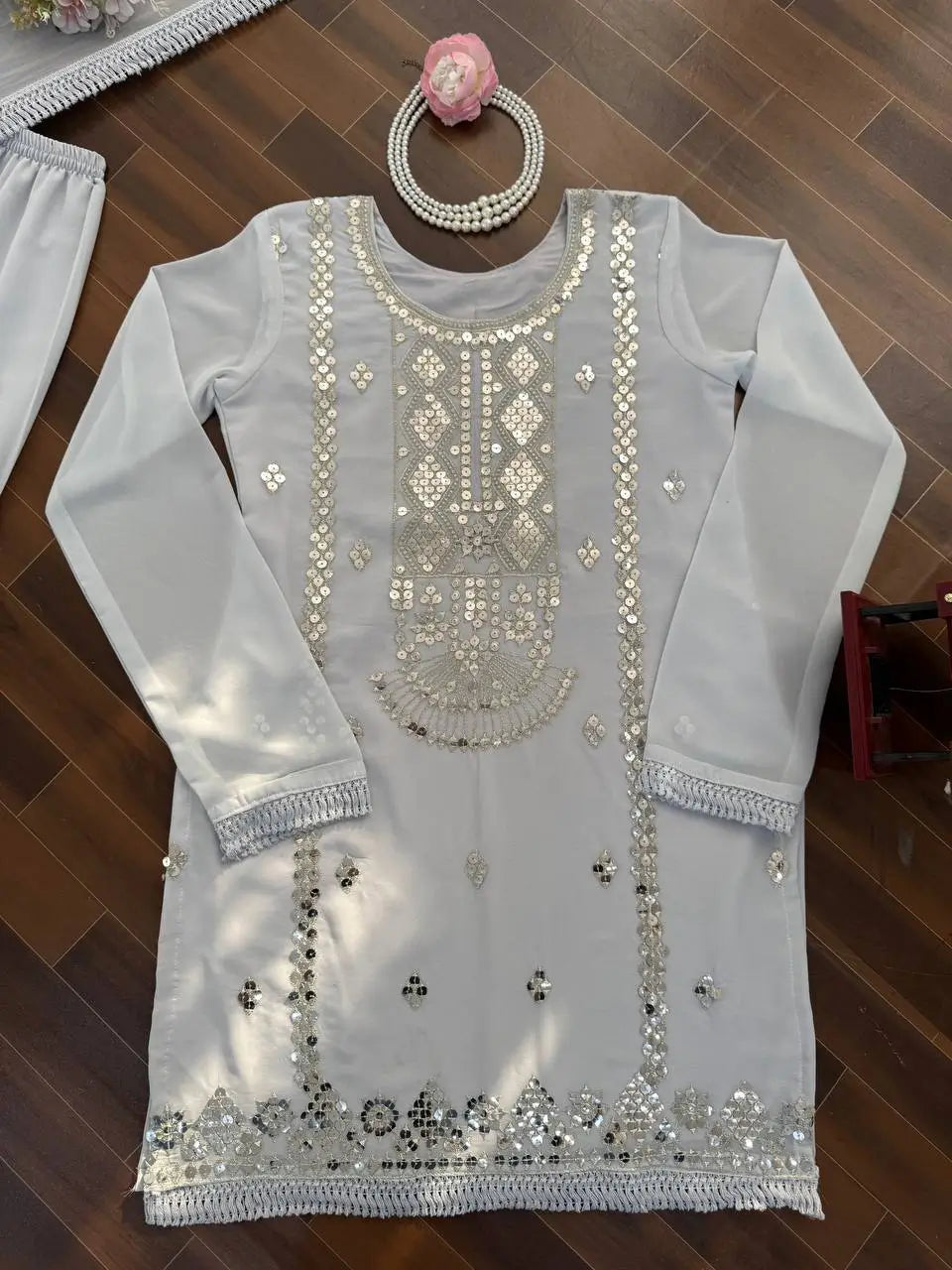 Scarlet Sequin Sharara Set