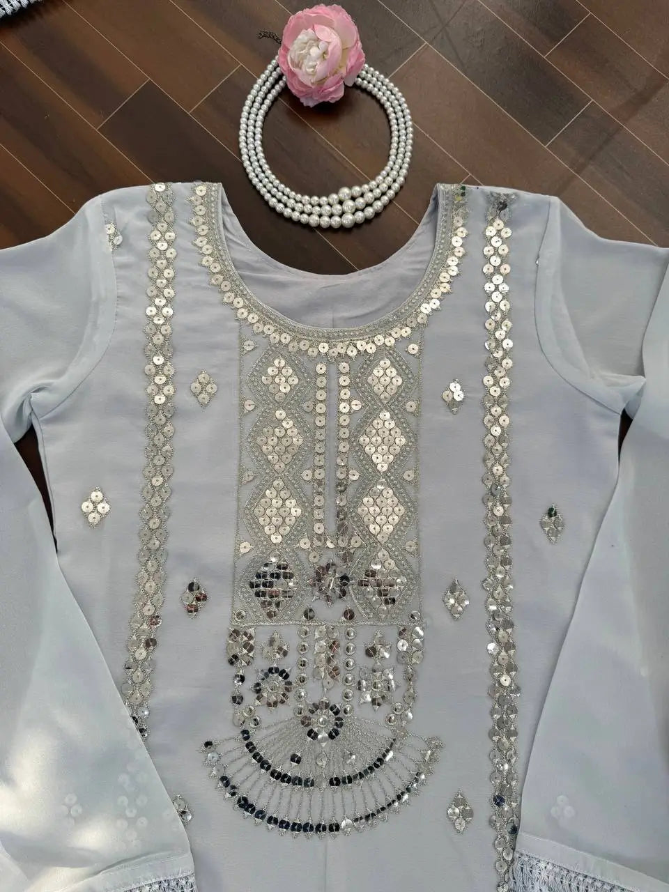 Scarlet Sequin Sharara Set