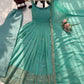 Sea Green Sequin Anarkali Set