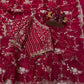 Sequence Embroidered Chiffon Saree with Blouse