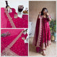 Sequin Booti Ready To Wear Silk Anarkali Gown Set