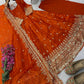 Sequin Booti Ready To Wear Silk Anarkali Gown Set