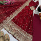 Sequin Booti Ready To Wear Silk Anarkali Gown Set