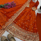 Sequin Booti Ready To Wear Silk Anarkali Gown Set