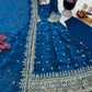 Sequin Booti Ready To Wear Silk Anarkali Gown Set