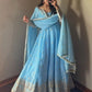 Sequin Booti Ready To Wear Silk Anarkali Gown Set