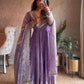 Sequin Booti Ready To Wear Silk Anarkali Gown Set