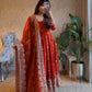 Sequin Booti Ready To Wear Silk Anarkali Gown Set