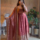 Sequin Booti Ready To Wear Silk Anarkali Gown Set