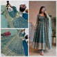 Sequin Booti Ready To Wear Silk Anarkali Gown Set