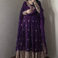Sequin Booti Ready To Wear Silk Anarkali Gown Set