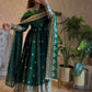 Sequin Booti Ready To Wear Silk Anarkali Gown Set