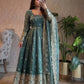 Sequin Booti Ready To Wear Silk Anarkali Gown Set