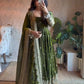 Sequin Booti Ready To Wear Silk Anarkali Gown Set