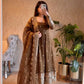 Sequin Booti Ready To Wear Silk Anarkali Gown Set