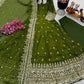 Sequin Booti Ready To Wear Silk Anarkali Gown Set