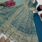 Sequin Booti Ready To Wear Silk Anarkali Gown Set