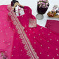 Sequin Booti Ready To Wear Silk Anarkali Gown Set