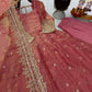 Sequin Booti Ready To Wear Silk Anarkali Gown Set