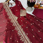 Sequin Booti Ready To Wear Silk Anarkali Gown Set