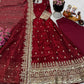 Sequin Booti Ready To Wear Silk Anarkali Gown Set