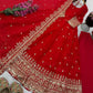 Sequin Booti Ready To Wear Silk Anarkali Gown Set