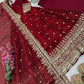 Sequin Booti Ready To Wear Silk Anarkali Gown Set