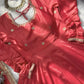 Sequin Border Designer Flared Anarkali Suit in silk fabric