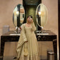 Sequin Border Designer Flared Anarkali Suit in silk fabric