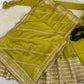 Sequin Border Designer Flared Anarkali Suit in silk fabric