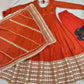 Sequin Border Designer Flared Anarkali Suit in silk fabric