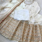 Sequin Border Designer Flared Anarkali Suit in silk fabric