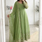 Sequin Crinkle Silk Anarkali