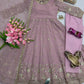 Sequin Crinkle Silk Anarkali