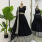 Sequin Embroidered Georgette Lehenga Choli Set with Dupatta
